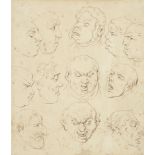 Thomas Rowlandson (London 1756-1827) Twelve caricature head studies