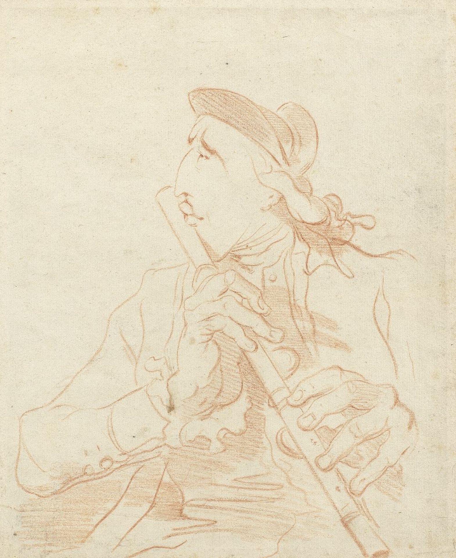 Fran&#231;ois-Andr&#233; Vincent (Paris 1746-1816) Caricature of Anciet Charles Gabriel Lemonnie...