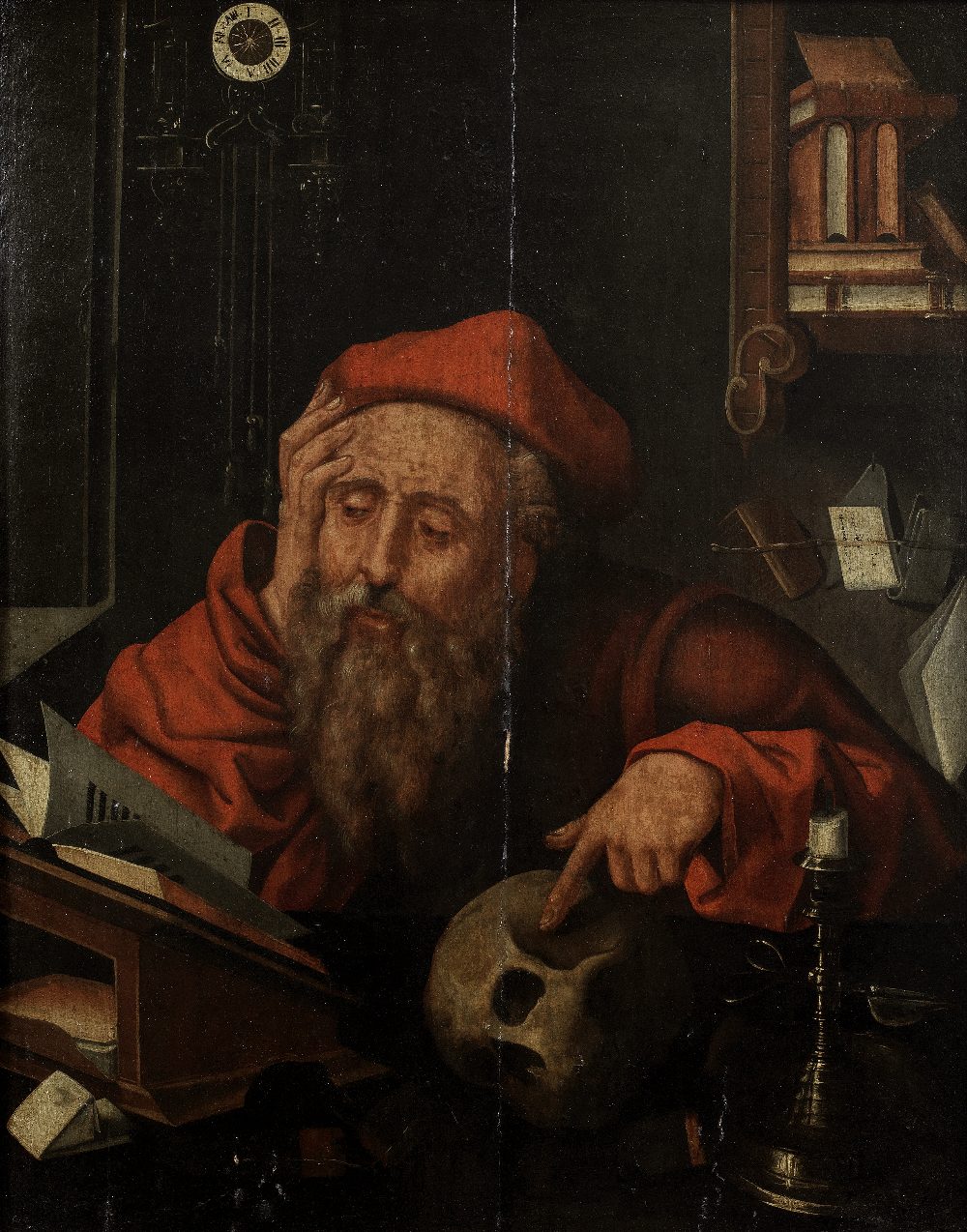 Studio of Joos van Cleve (Cleve circa 1485-circa 1540 Antwerp) Saint Jerome in his study
