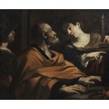 Studio of Giovanni Francesco Barbieri, called il Guercino (Cento 1591-1666 Bologna) The Denial o...