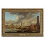 Daniel Turner (England, active 1782-1801) A view of the Thames with Westminster Bridge and Saint...