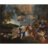 After Francesco Albani, 17th Century The Baptism of Christ unframed