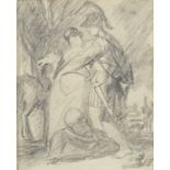George Romney (Beckside 1734-1802 Kendal) A compositional sketch, possibly for The departure of ...
