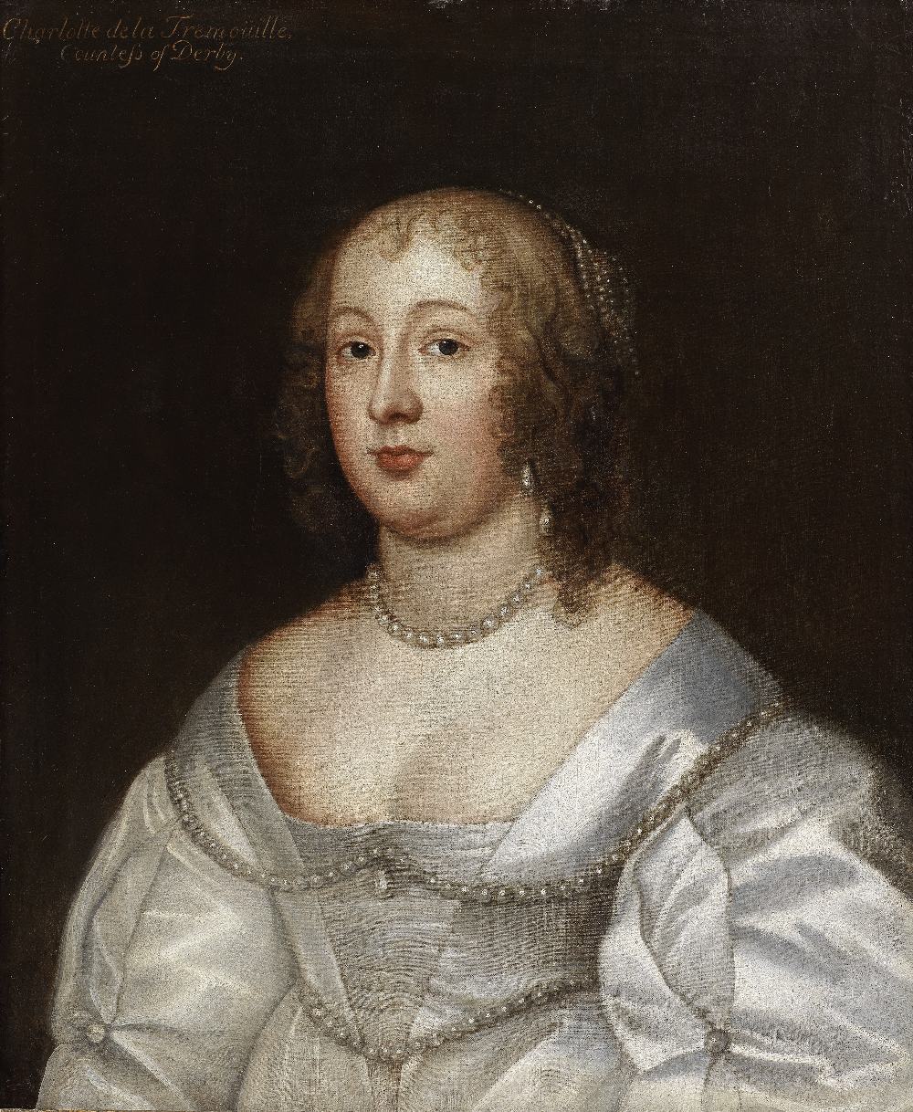 Follower of Sir Anthony van Dyck (Antwerp 1599-1641 Blackfriars) Portrait of Charlotte Stanley (...