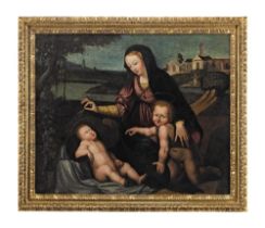 After Tommaso di Stefano Lunetti, called Tommaso Fiorentino, late 17th Century The Madonna and C...