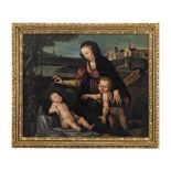 After Tommaso di Stefano Lunetti, called Tommaso Fiorentino, late 17th Century The Madonna and C...