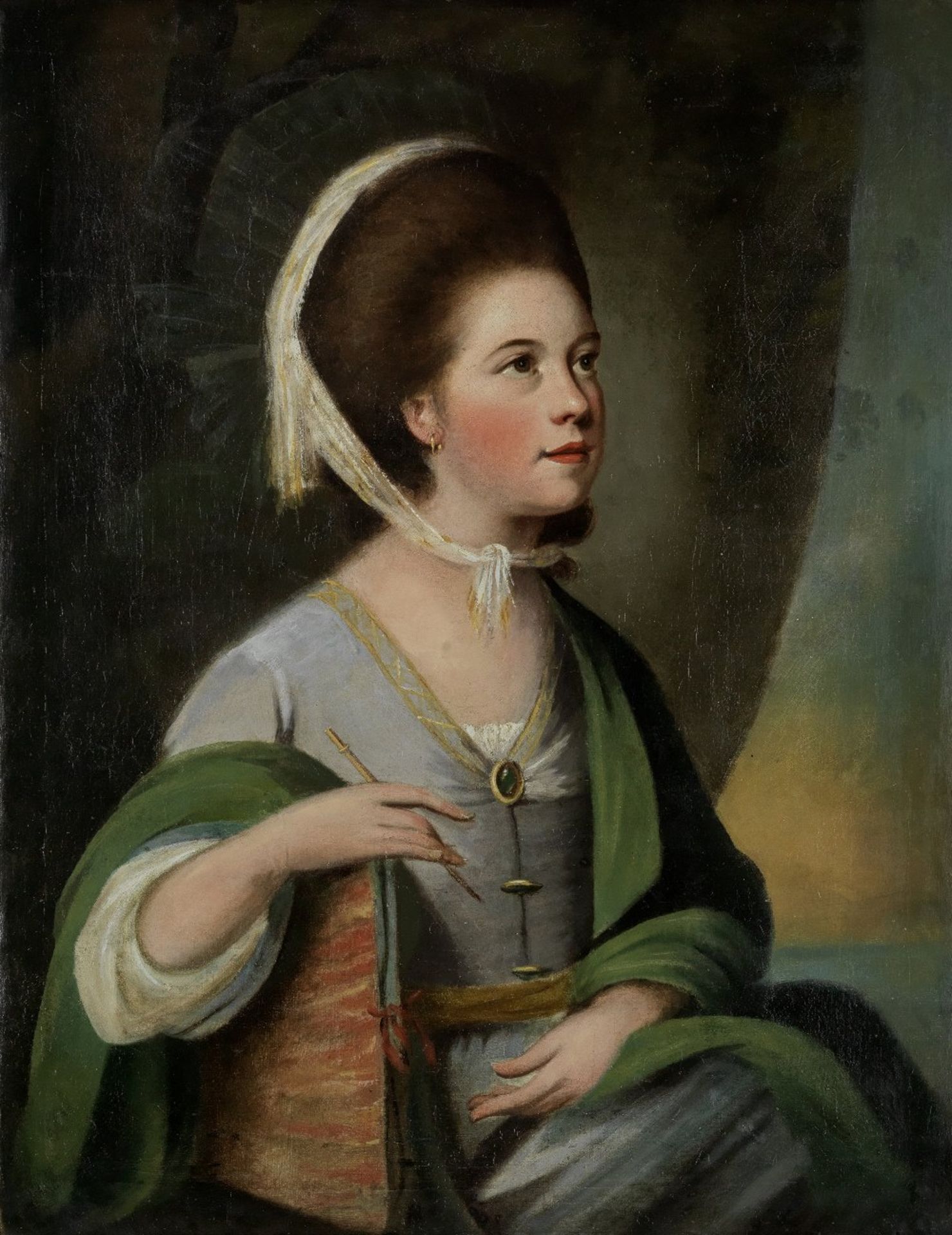 Attributed to Katherine Read (Forfarshire 1723-1778 ?) Portrait of Helena Beatson, half-length, ...