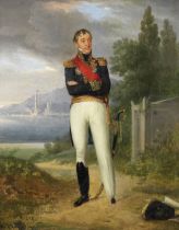 Attributed to Louis Gauffier (Poitiers 1761-1801 Livorno) Portrait of Jacques Darnaud, full-leng...