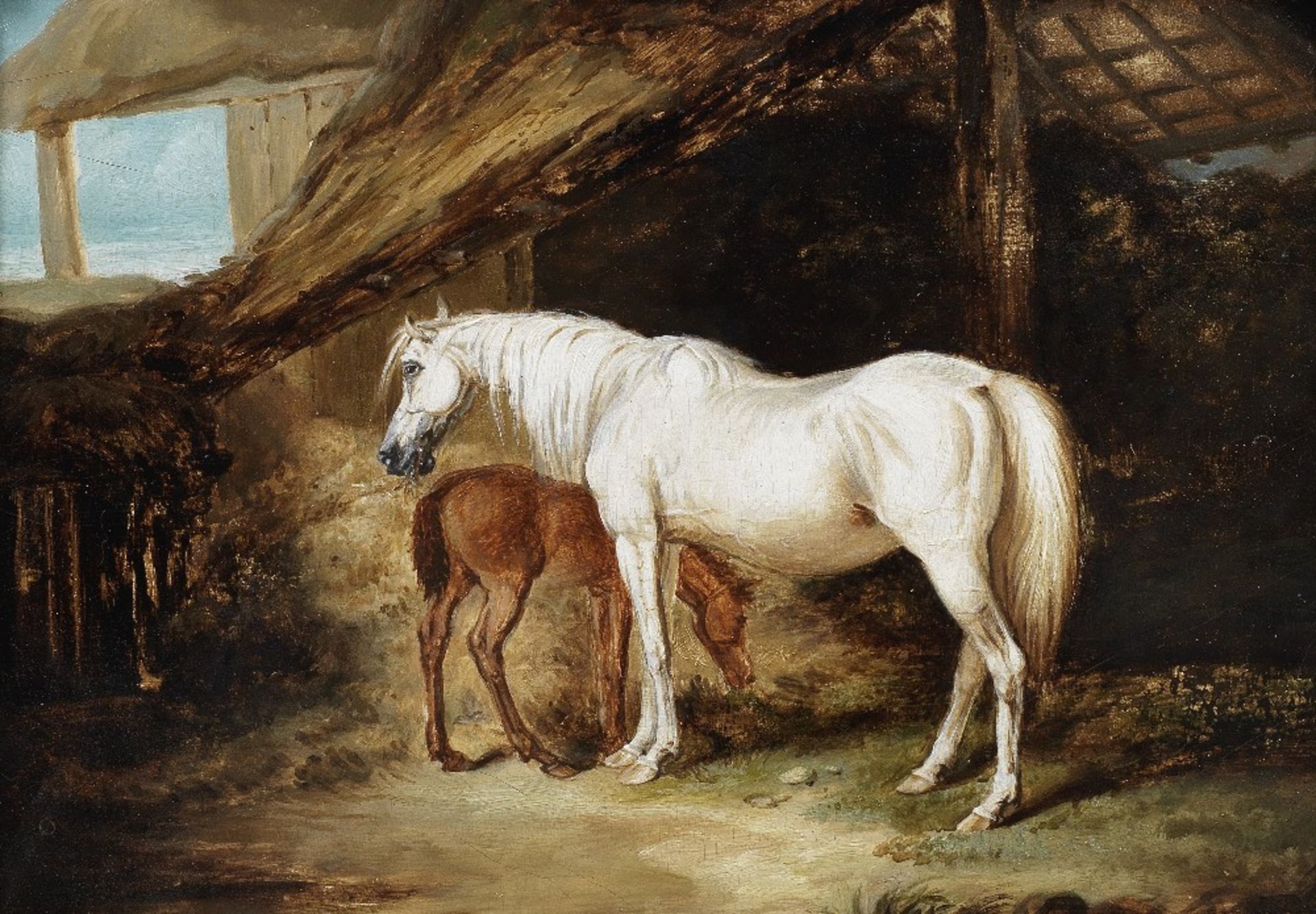 James Ward R.A. (London 1769-1859 Cheshunt) Primrose and her foal