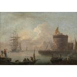 Circle of Claude Joseph Vernet (Avignon 1714-1789 Paris) The sun setting over the sea; and Reste...