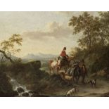 Charles Towne (Wigan 1763-1840 Liverpool) A couple travelling with animals down a country path, ...