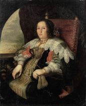 Follower of Carlo Ceresa (San Giovanni Bianco 1609-1679 Bergamo) Portrait of a lady, three-quart...