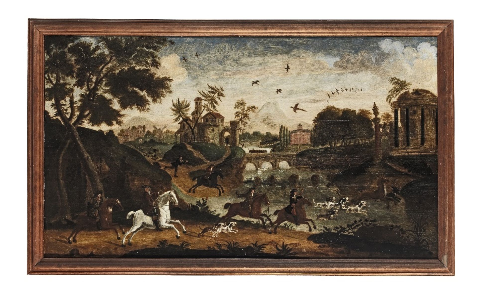 Follower of Peter Tillemans (Antwerp 1684-1734 Norton) A stag hunt