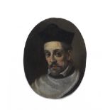 Spanish School, 17th Century Portrait of a cleric, bust-length unframed