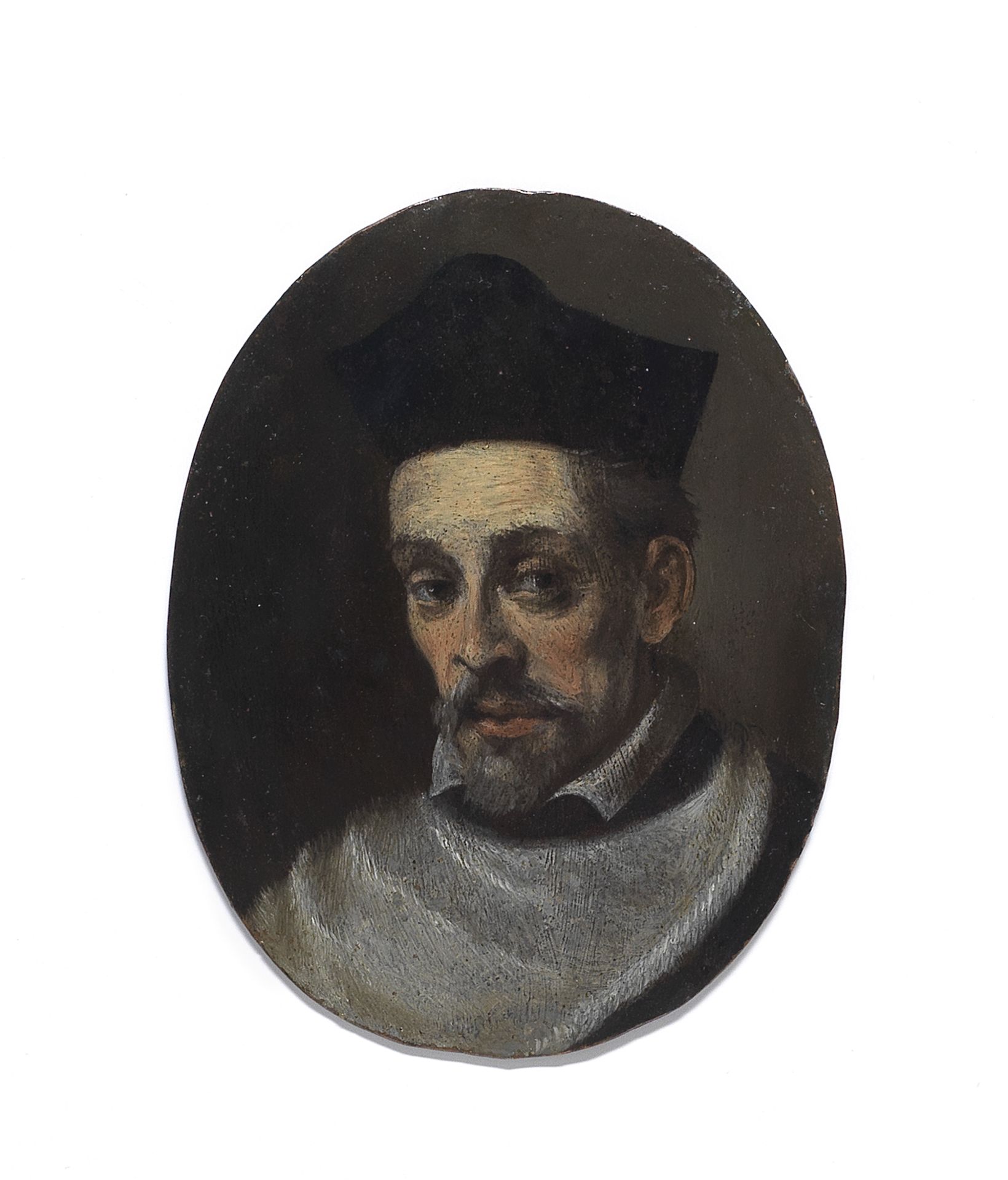 Spanish School, 17th Century Portrait of a cleric, bust-length unframed