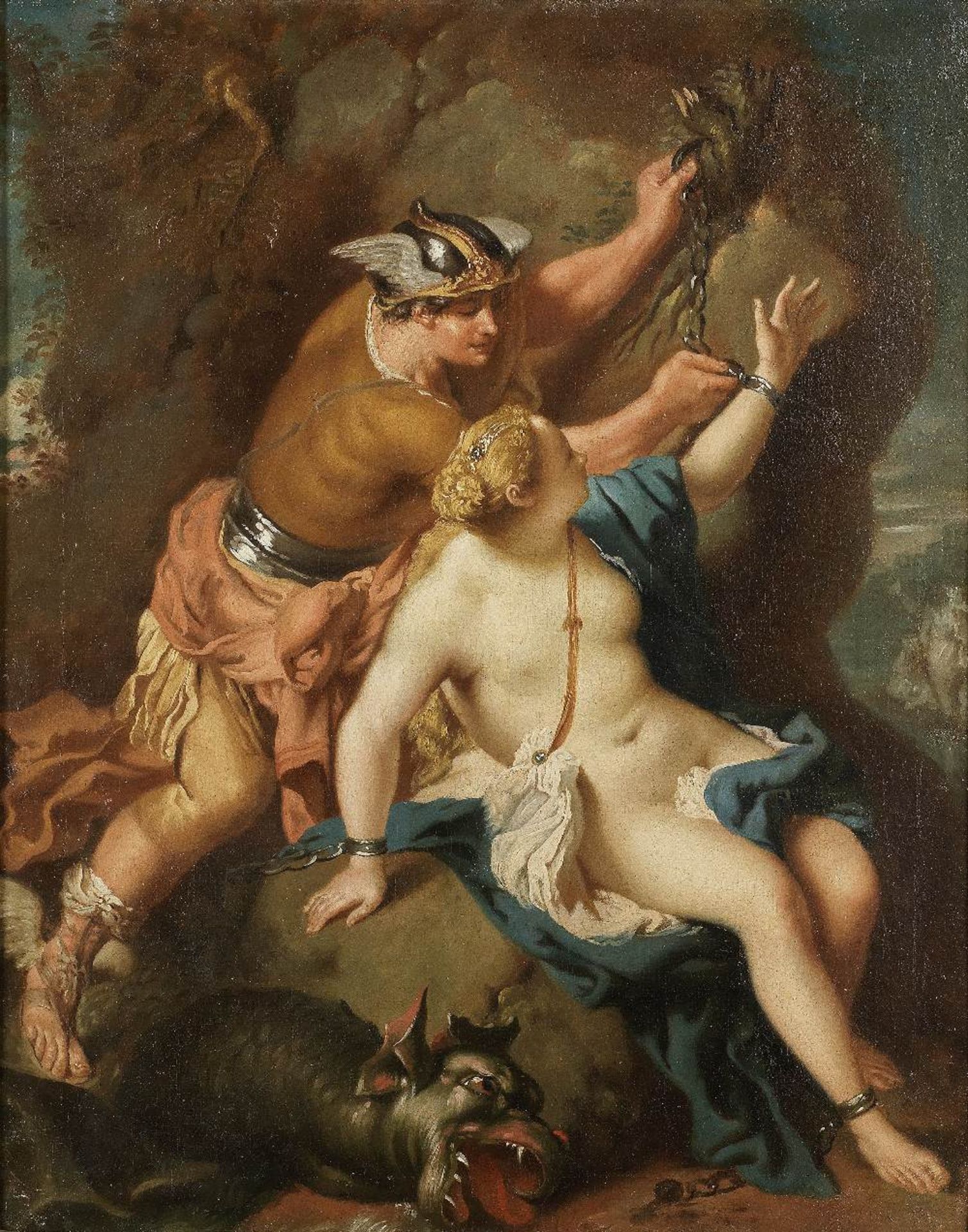 Circle of Fran&#231;ois Lemoyne (Paris 1688-1737) Hercules and Omphale; and Perseus and Andromed...