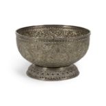 Bol en argent repouss&#233;, Inde XIXe si&#232;cle A repouss&#233; silver bowl, India, 19th Century