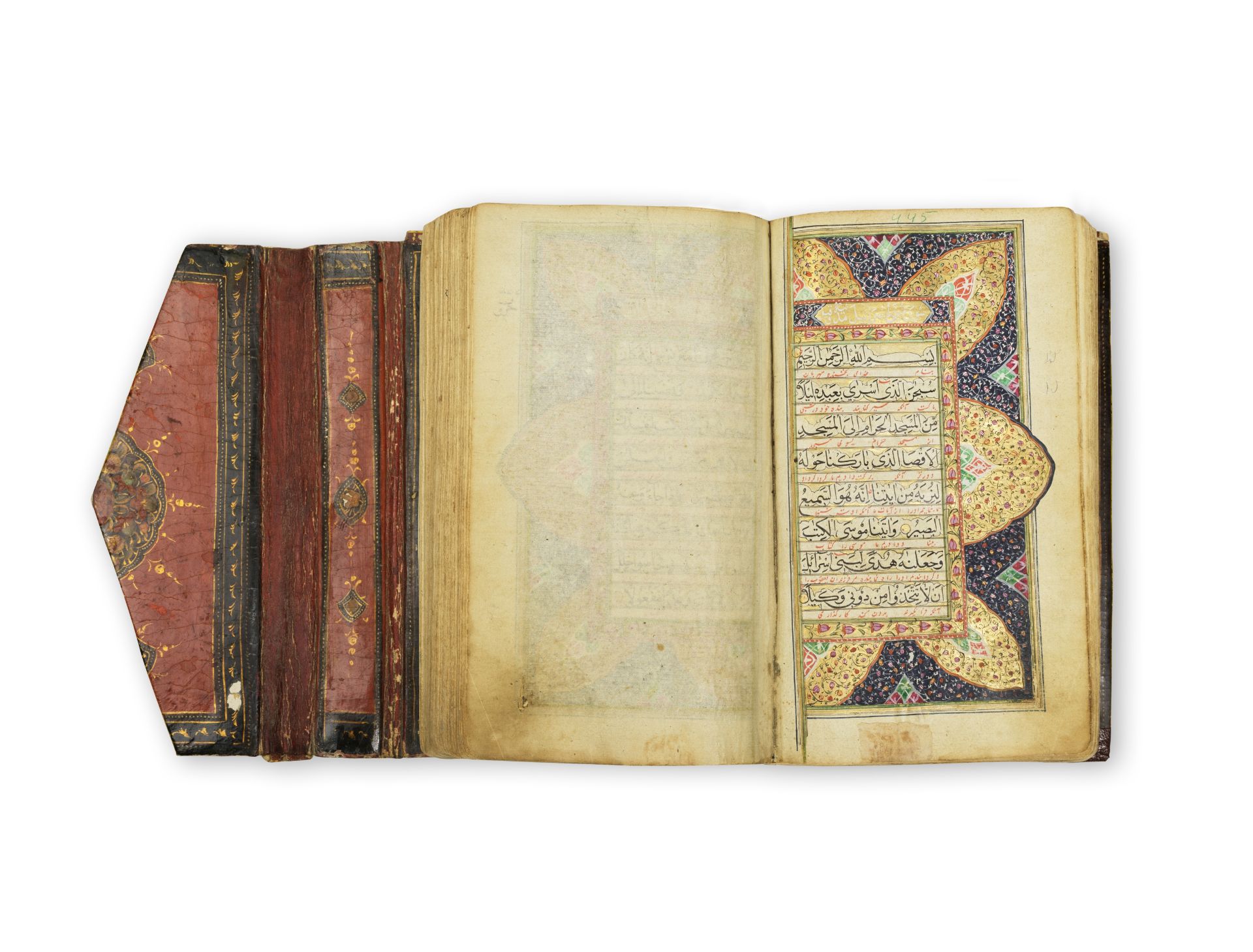 Coran enlumin&#233;, Inde du Nord, probablement Afghanistan XIXe si&#232;cle An illuminated Qur'...