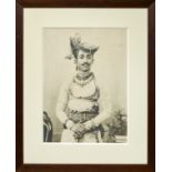 Portrait photographique du Maharaja Sir Shrimant Tukojirao Puar III, Maharajah du Dewas Senior, ...