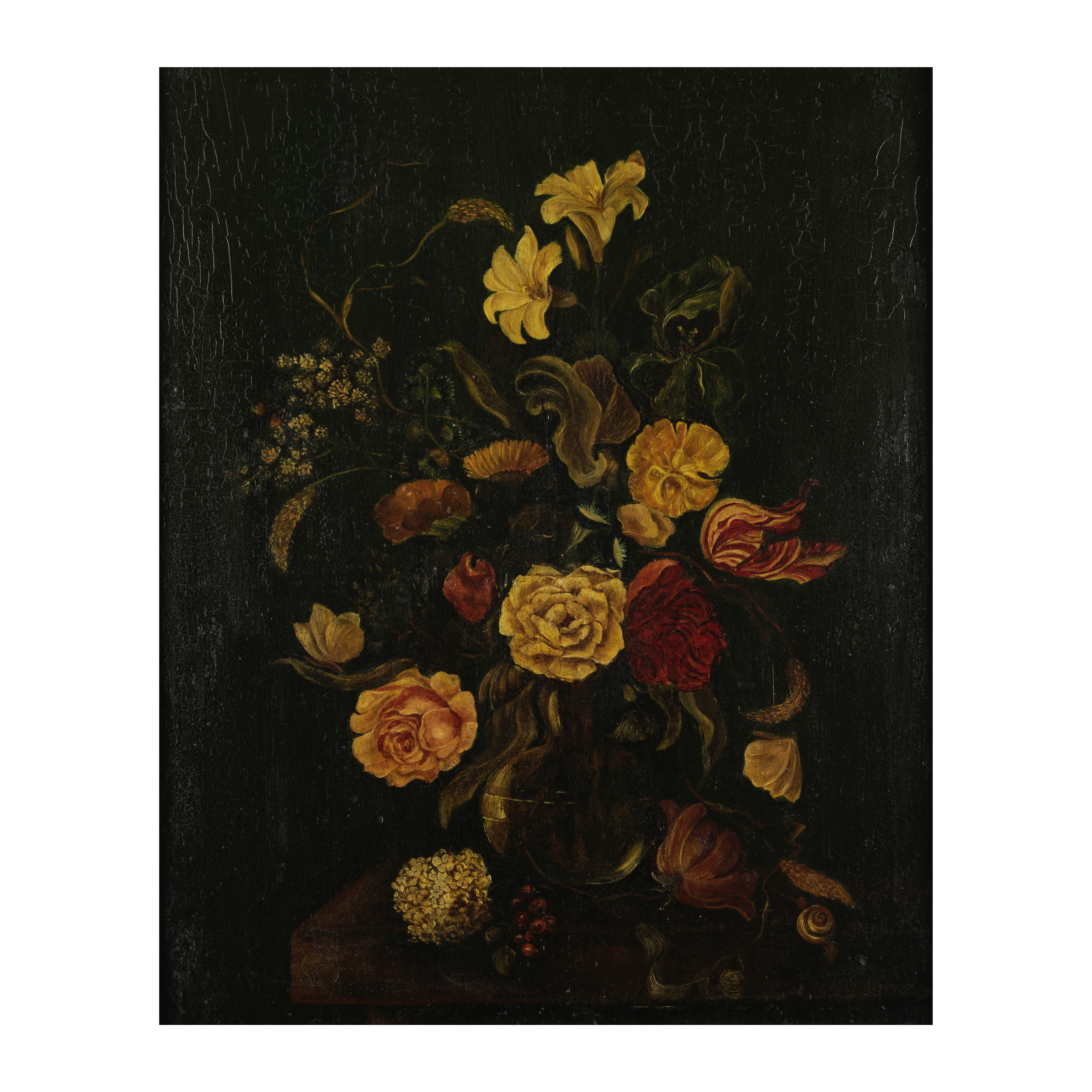 Ecole hollandaise, XIXe si&#232;cle Nature morte aux fleurs