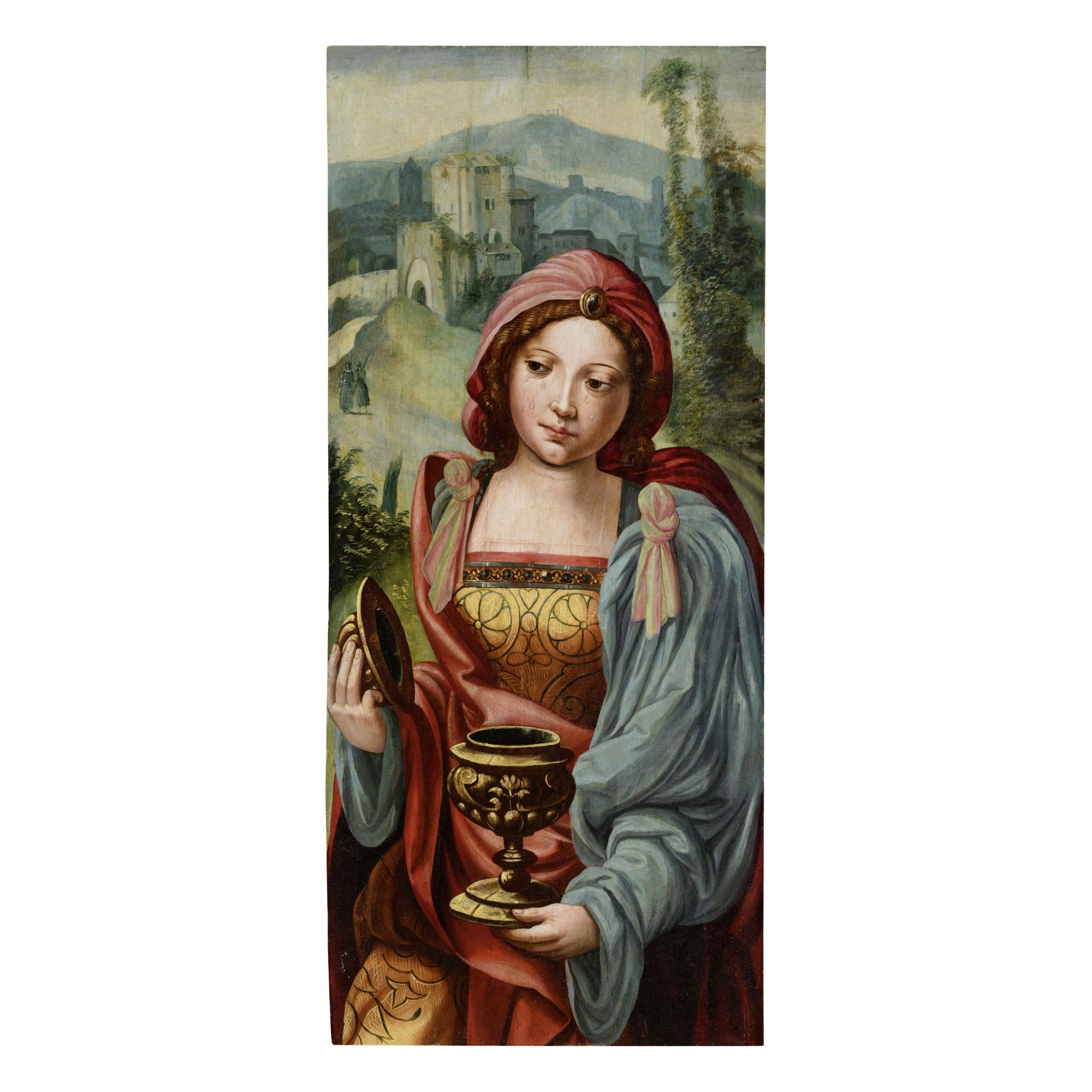 Suiveur de Pieter Coecke van Aelst (Aelst 1502-1550 Bruxelles) Sainte Marie Madeleine avec son v...