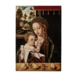 Atelier de Joos van Cleve (Cl&#232;ves circa 1485-circa 1540 Anvers) Vierge &#224; l'Enfant