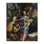 Mani&#232;re de L&#233;onard da Vinci, XIXe si&#232;cle La Sainte Famille, avec Sainte Elisabeth...