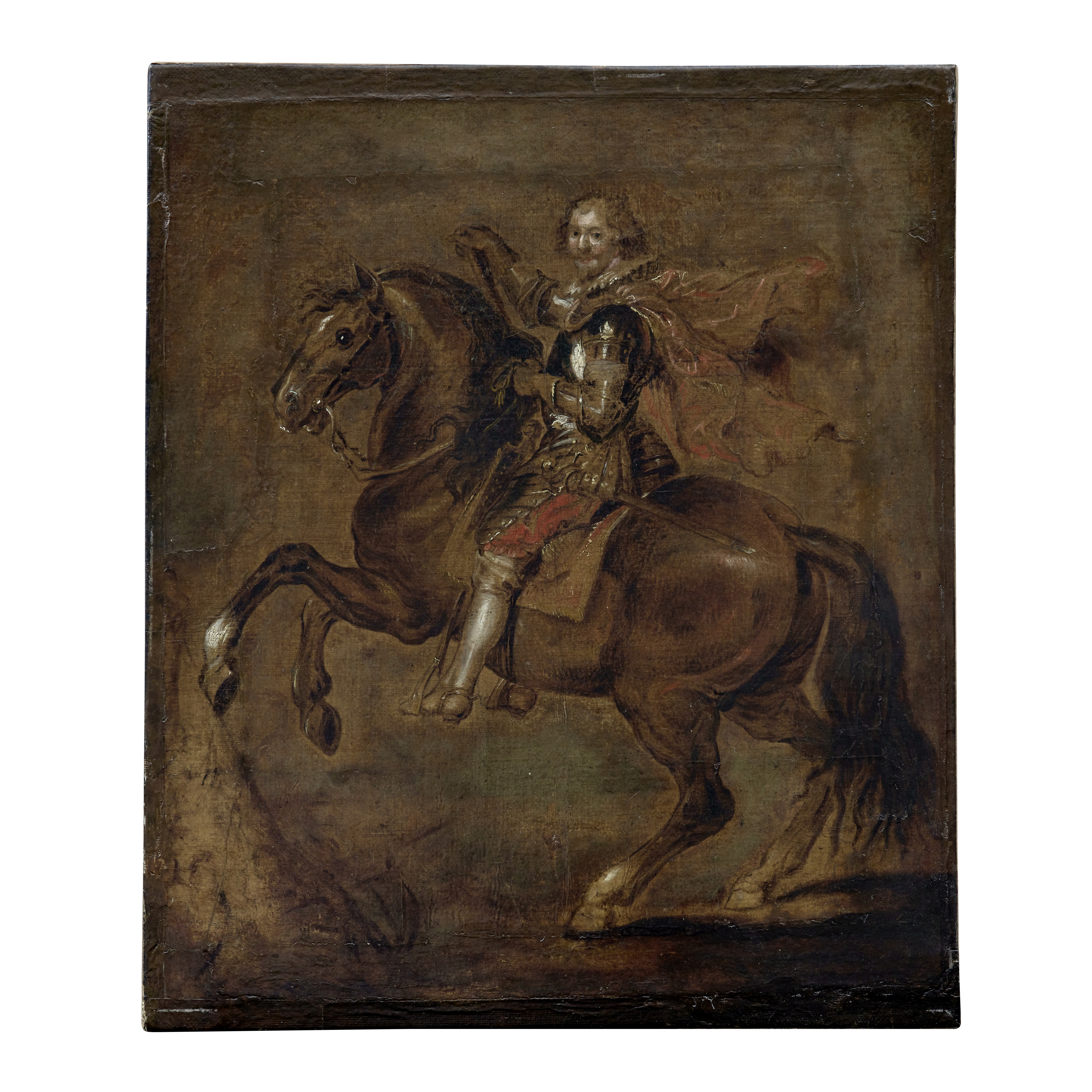 D'apr&#232;s Sir Peter Paul Rubens, XVIIe si&#232;cle Portrait &#233;questre du 1r Duc de Bucki...