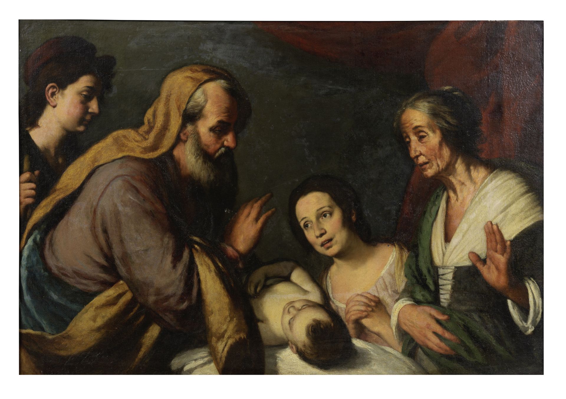 Ermanno Stroiffi (Padoue 1616-1693 Venise) Elie ressuscite le fils de la veuve de Sarepta