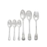 A collection of silver flatware (Qty)