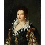 Florentine School, 19th Century Portrait of a lady, thought to be Bianca Capello de Medici