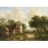 Joseph Thors (British, active 1863-1900) Landscapes near Leamington, Warwickshire, a pair each 2...