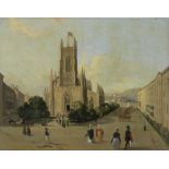 Follower of Thomas Shotter Boys (British, 1803-1874) On the way to church unframed