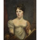 Follower of Sir Thomas Lawrence P.R.A. (British, 1769-1830) Portrait of a lady, thought to be Mr...