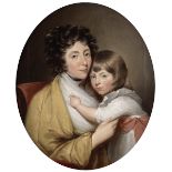 Studio of Gilbert Stuart (Saunderstown 1755-1828 Boston) Portrait of Mrs Luke White and her son ...