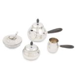 GEORG JENSEN: a collection of silver items Denmark various dates, all incuse stamped with maker ...
