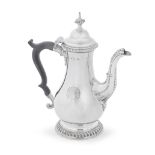 A George III silver coffee pot Walter Brind, London 1769