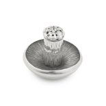 A Victorian novelty silver 'mushroom' pepper Edward H Stockwell, London 1873