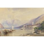 William Callow, RWS (British, 1812-1908) A view of Bellagio, Lake Como