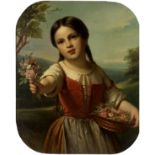 Jan Adam Janszoon Kruseman (Dutch, 1804-1862) The flower girl