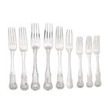 A collection of varying silver forks various maker's and dates (Qty)