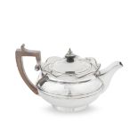 A George III silver teapot Robert and Samuel Hennell, London 1806