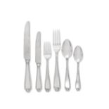 An Italian flatware service stamped Buccellati Sterling Italy, knife handles stamped 925
