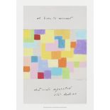 After Etel Adnan (Lebanon, 1925-2021) We have to reconnect what words separated Gicl&#233;e prin...