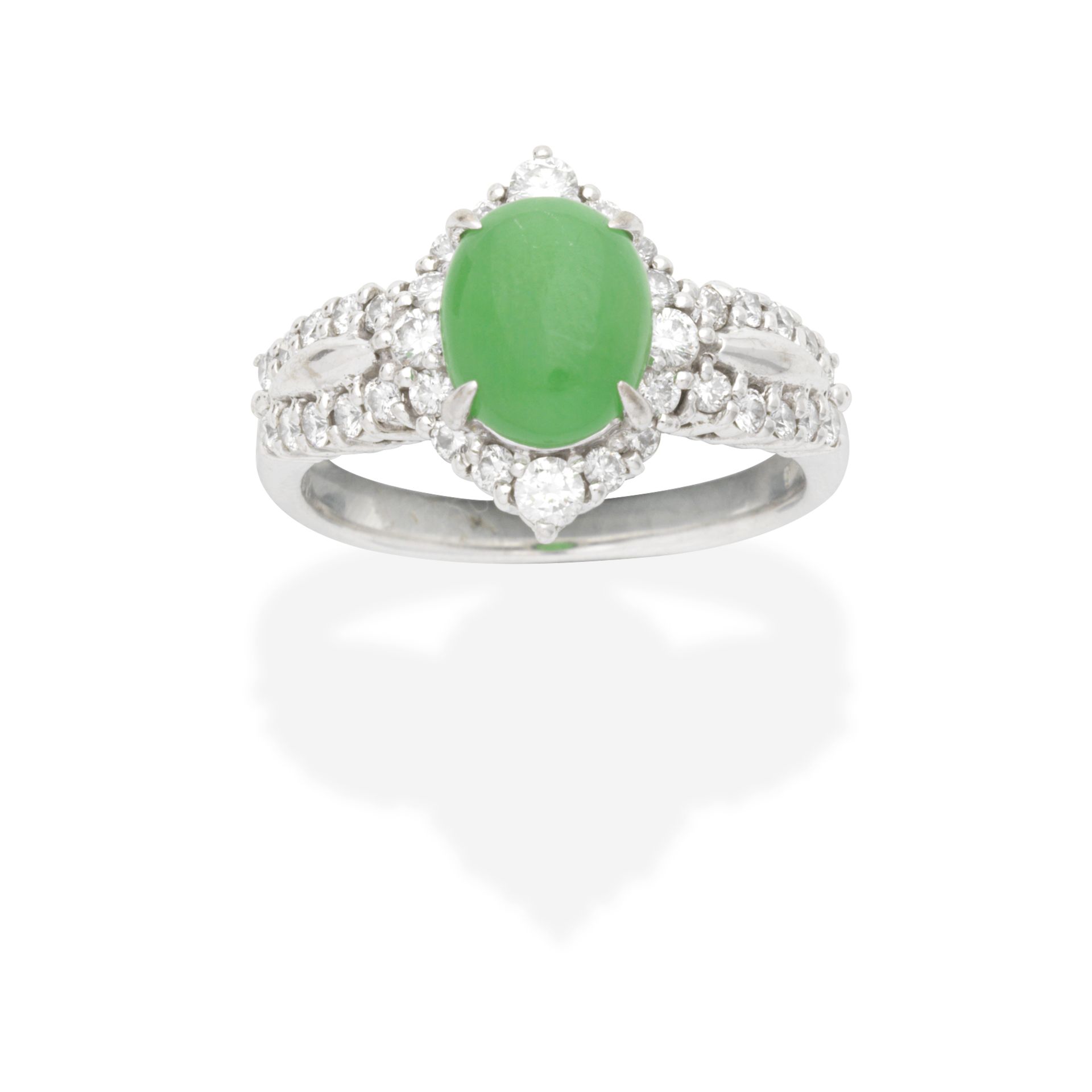 JADE AND DIAMOND RING