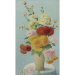 ACHILLE LAUG&#201; (1861-1944) Chrysanth&#232;mes dans un vase