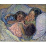 NICOLAS TARKHOFF (1871-1930) &#201;tude pour 'Dans les bras de maman' (Painted circa 1907-1908)