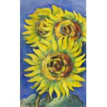 NICOLAS TARKHOFF (1871-1930) Trois tournesols (Painted circa 1920-1925)