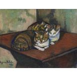 SUZANNE VALADON (1865-1938) Les deux chats (Painted in 1918)