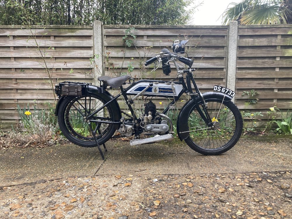 1916 Coventry Eagle 269cc Model 1 Frame no. 1750 Engine no. A2201